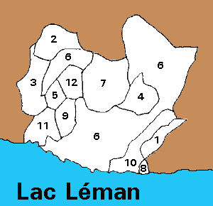 Une carte du district de Lausanne - 8 KB