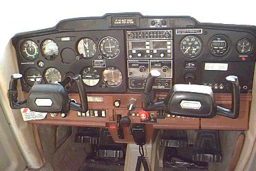 Cessna Aircraft on The Instrument Panel Of A Cessna 152