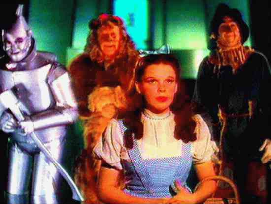 wizard of oz characters. the 4 main characters